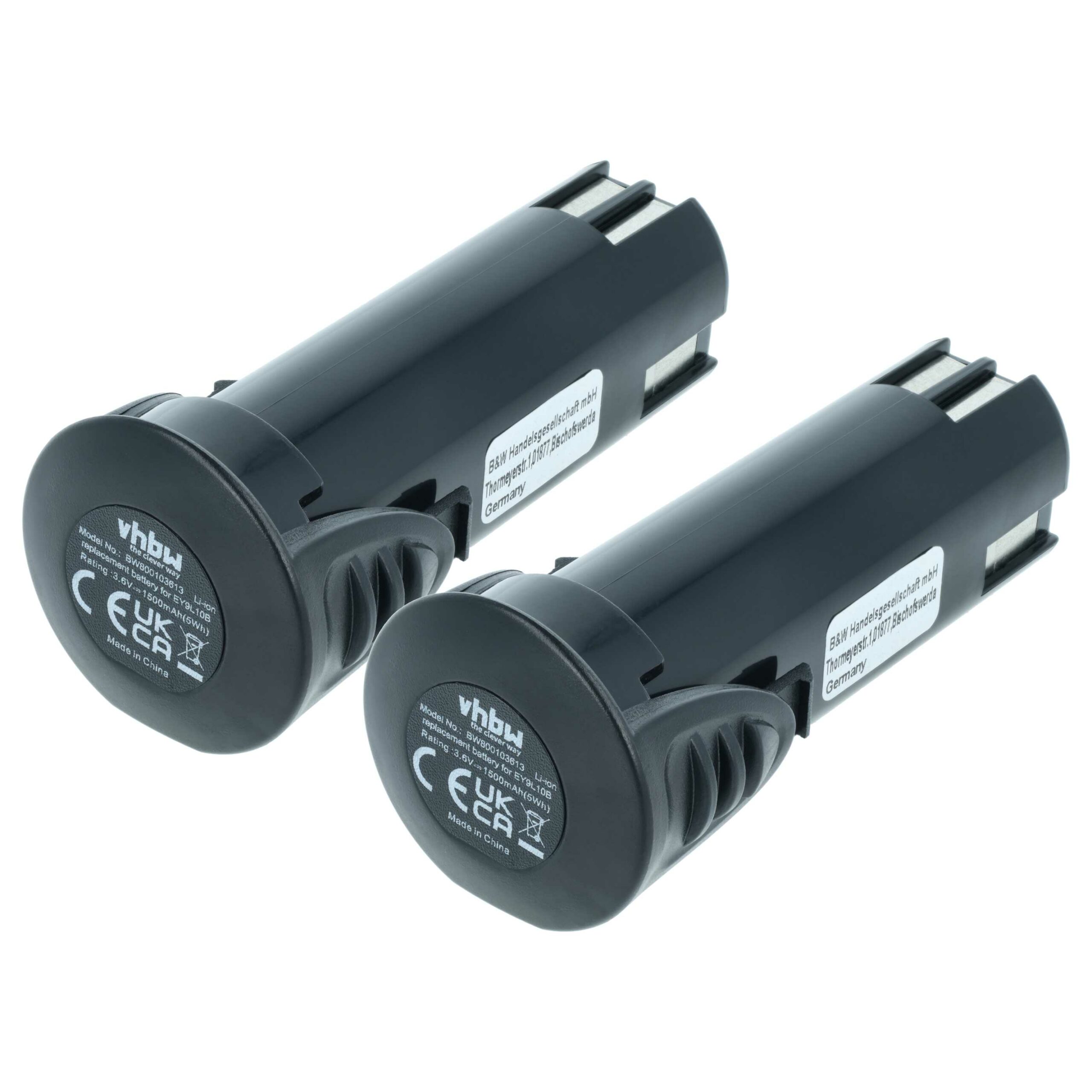 2x Bateria vhbw para Panasonic EZ9L10, EY9L10B Ferramentas Elétricas - 1500 mAh, 3.6 V