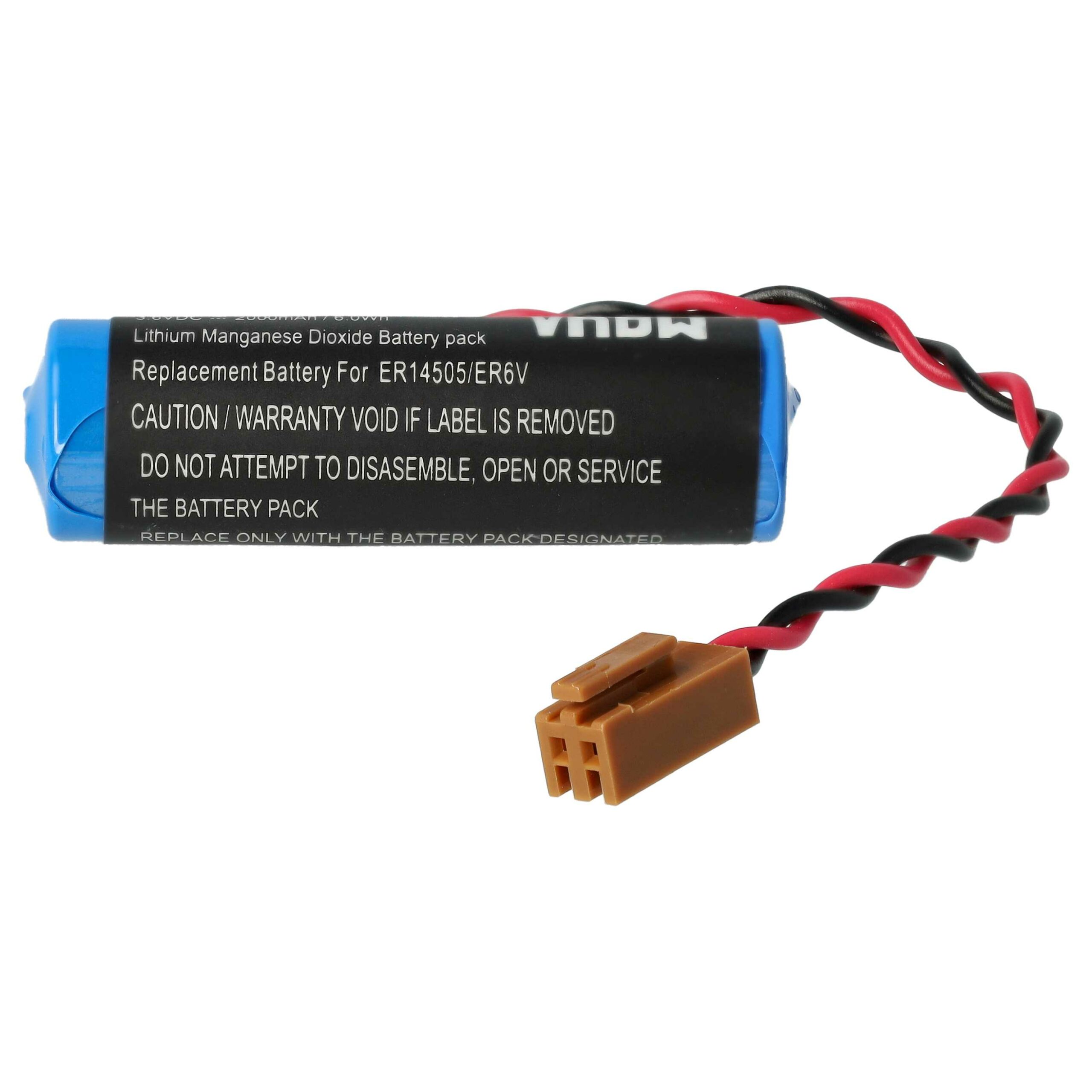 Bateria vhbw para Controlador CNC 5x (substitui Toshiba ER6V, JAE2P) - 2000 mAh 3.6 V Li-MnO2 - Image 3