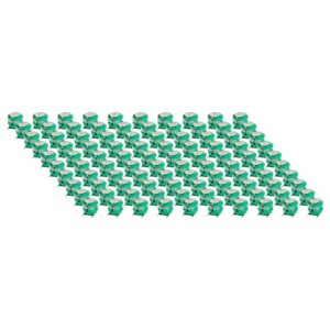 100x Bateria Botão Tipo V80H 3 Pinos vhbw 80 mAh 2.4 V NiMH