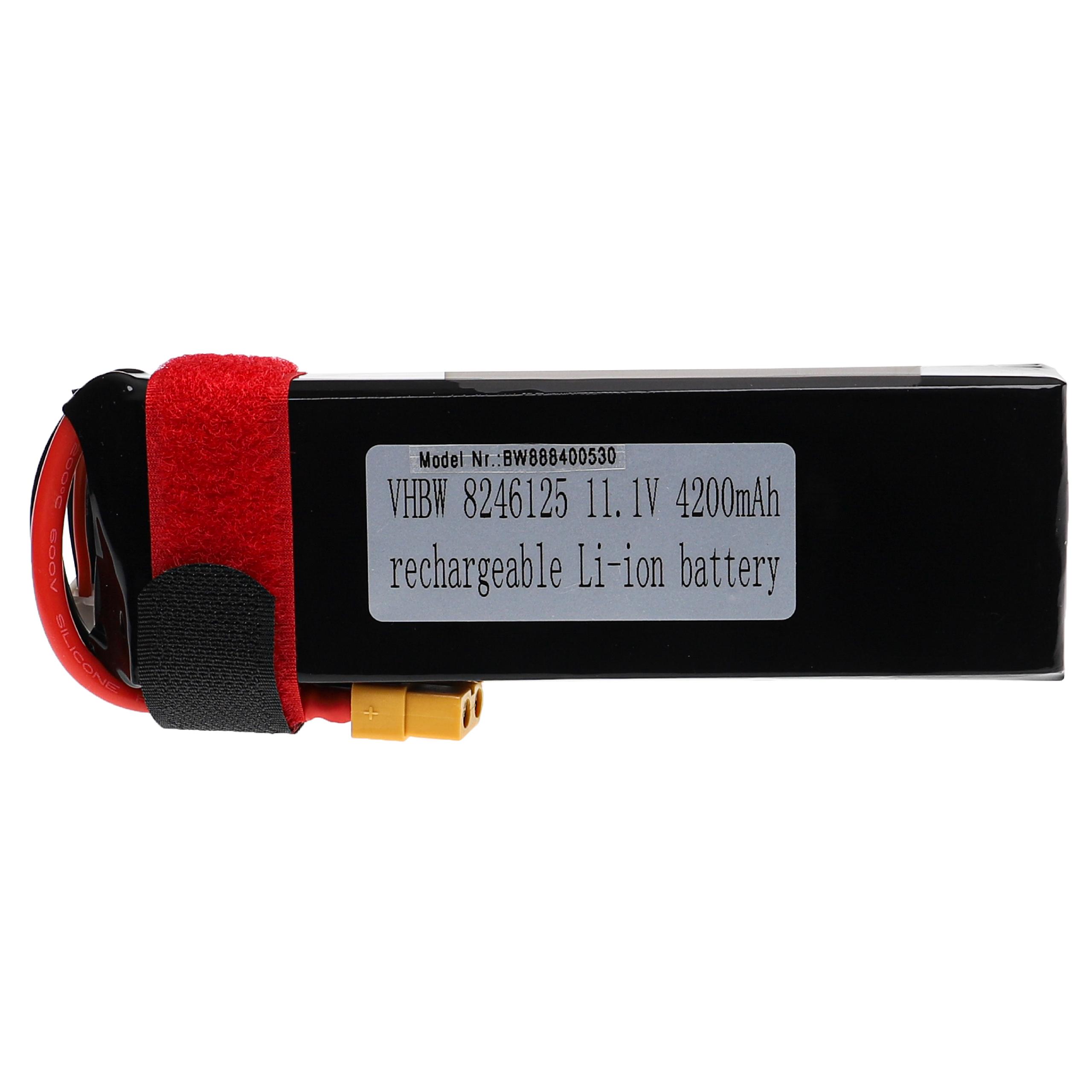 Bateria vhbw para Modelismo - 4200 mAh, 11.1 V, Li-Polímero, XT60