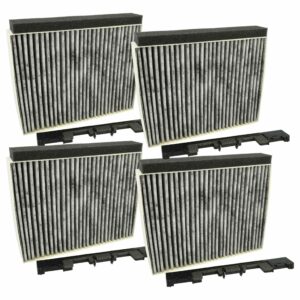 4x Filtro de carvão ativado vhbw para exaustor Bosch, Siemens, Junker & Ruh