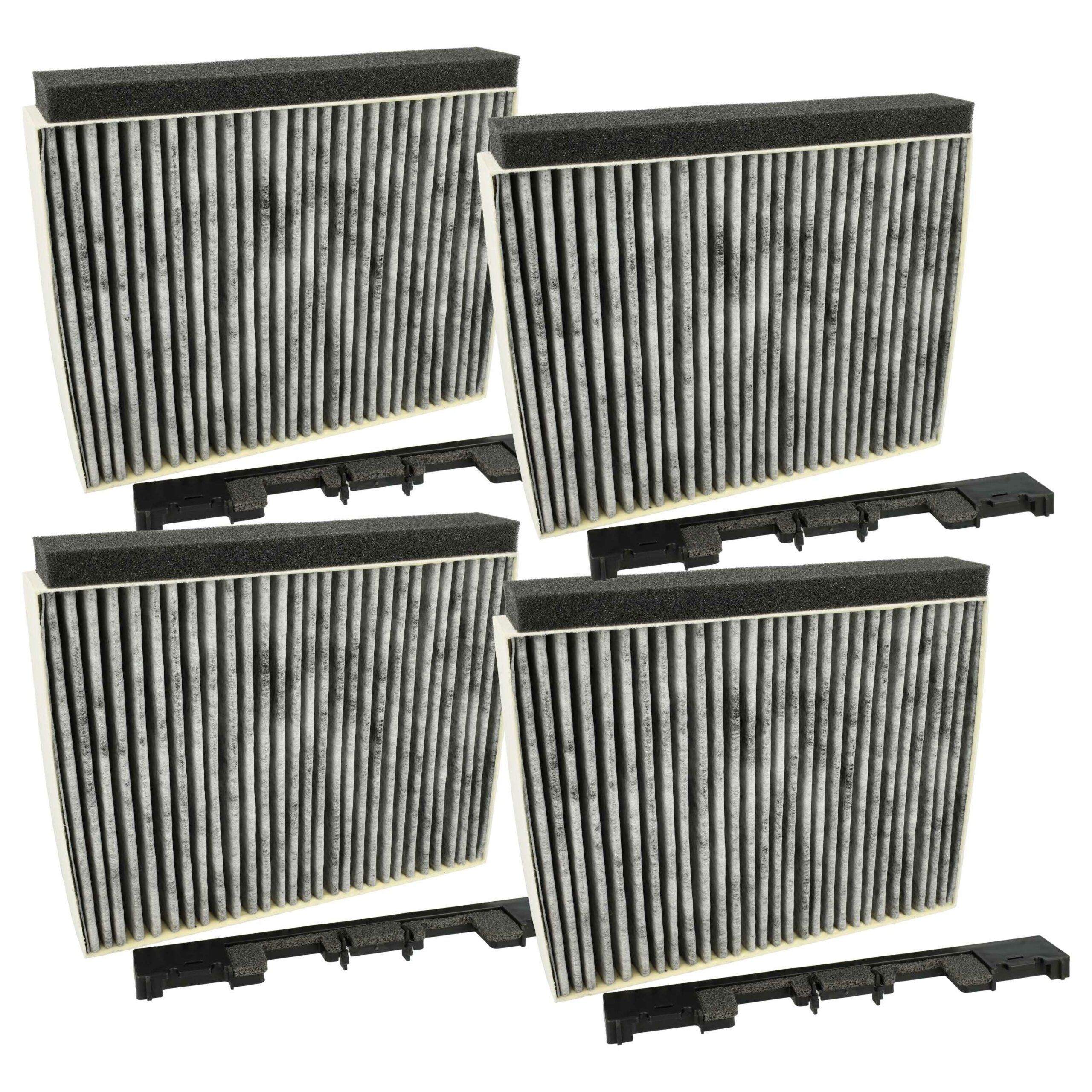 4x Filtro de carvão ativado vhbw para exaustor Bosch, Siemens, Junker & Ruh