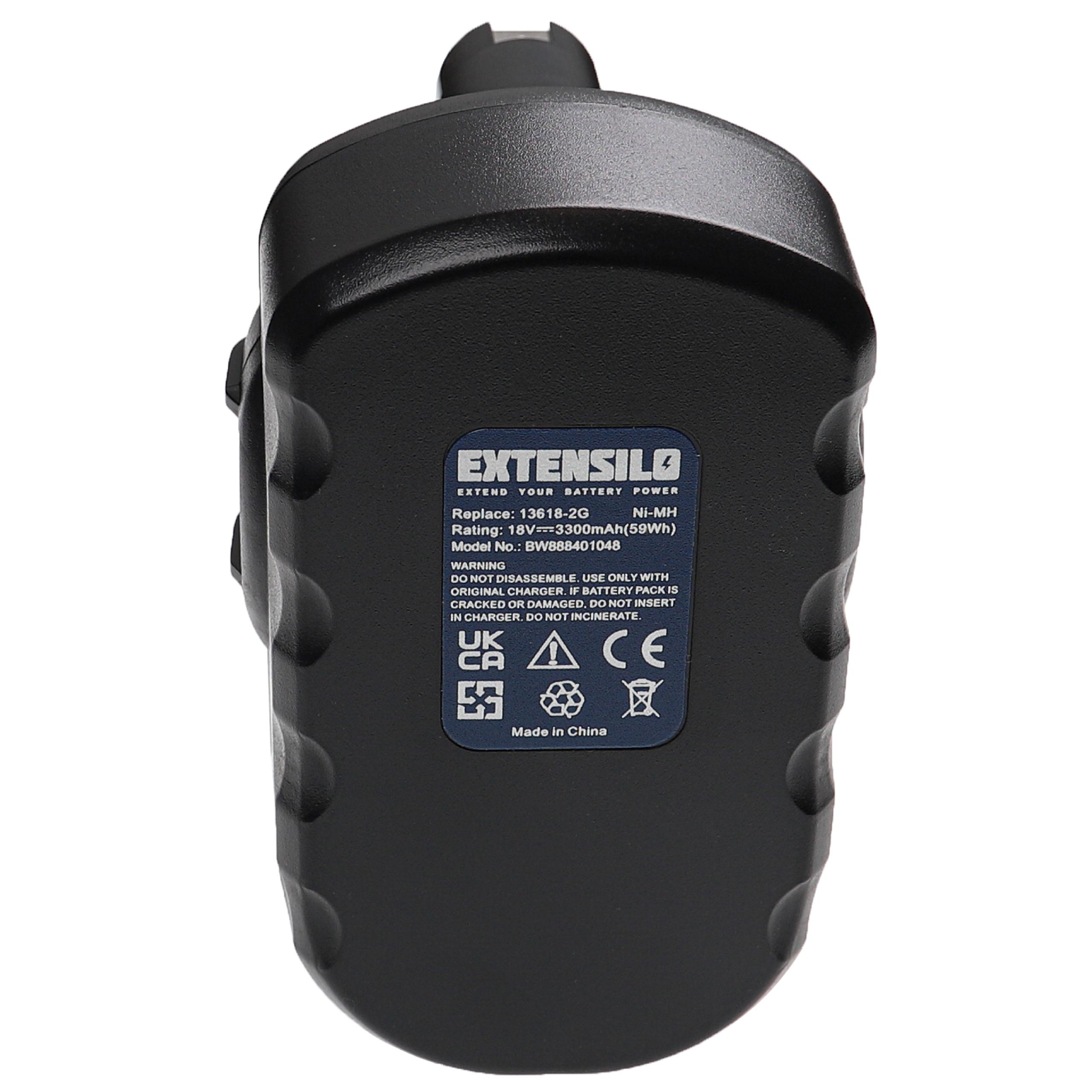 Conjunto de 2 Baterias EXTENSILO NiMH para Ferramentas Bosch 3300 mAh, 18 V - Image 2