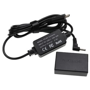 Carregador USB vhbw com Acoplador CC para Canon ACK-E17 - 2 m, 8,4 V 3,0 A