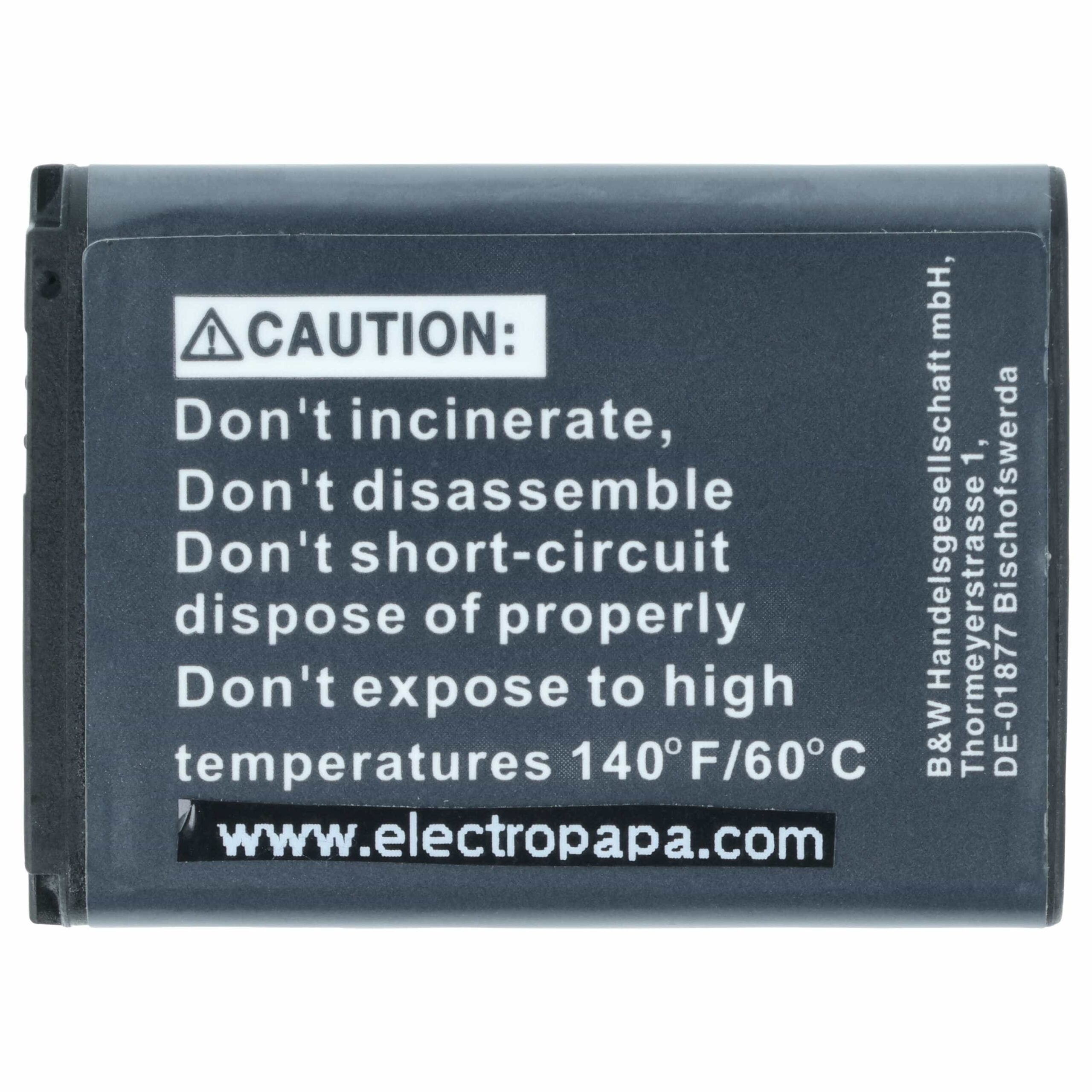 3x Bateria vhbw para Samsung SLB-1137d - 750mAh, 3.6V - Image 4