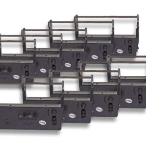 10x Fita de Tinta para Epson ERC-37, C43S015455, Anker DS — Preto