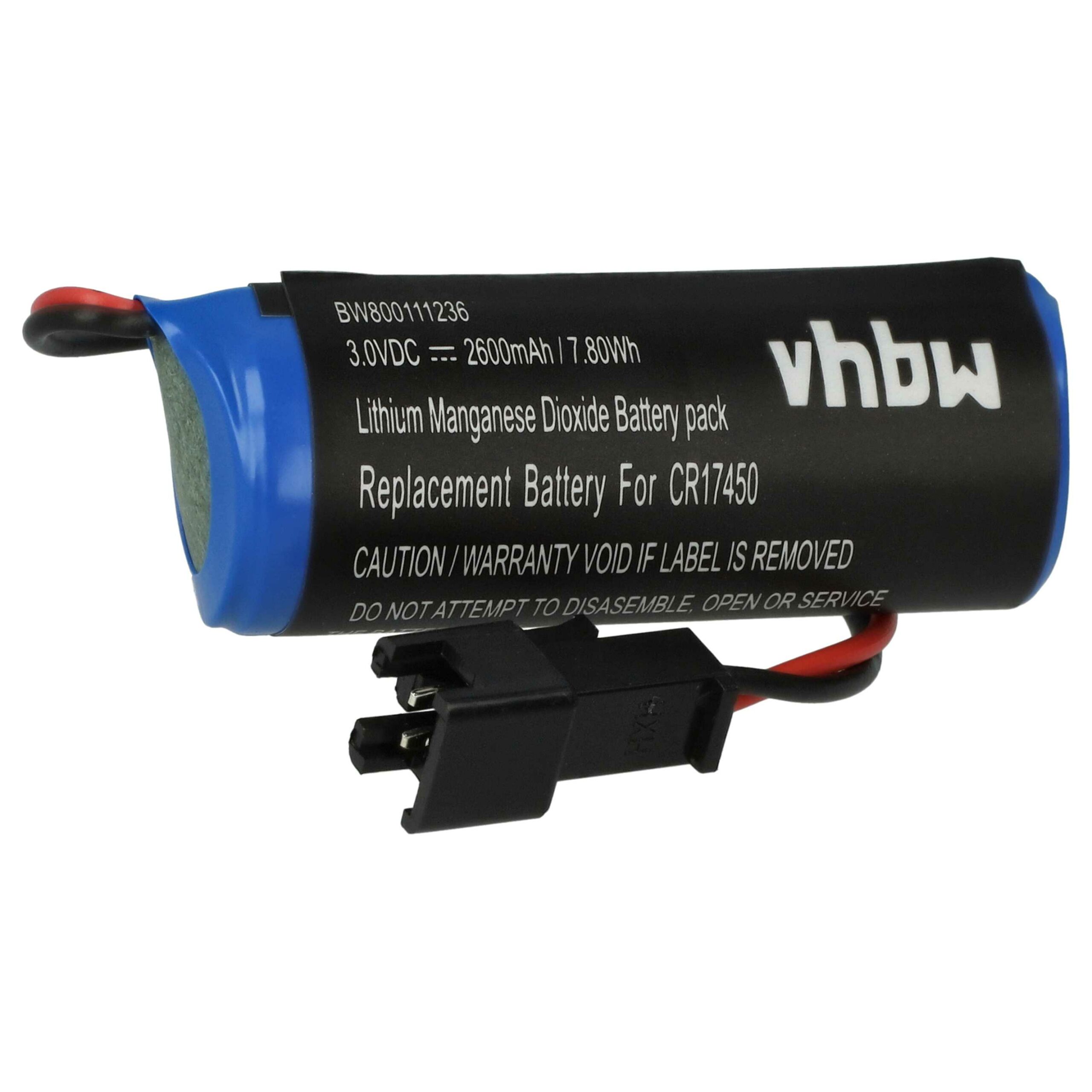 Bateria vhbw para Controlador CNC (2600 mAh, 3 V, Li-Ion)