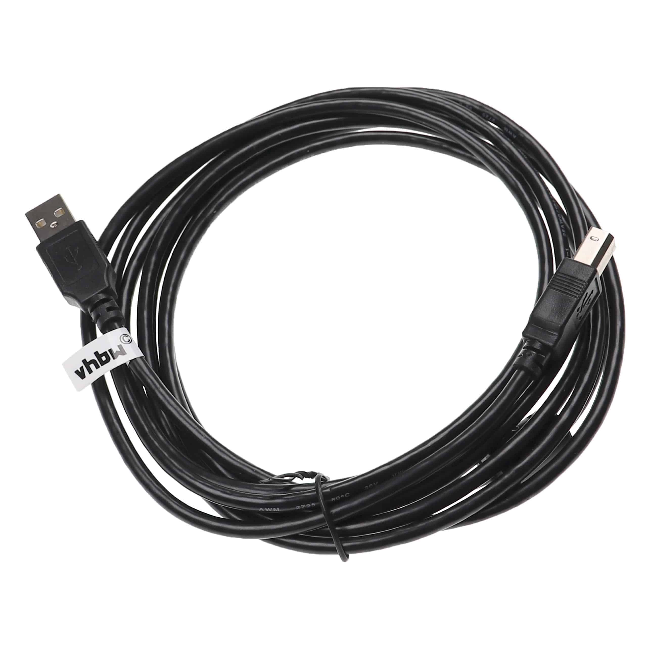 Cabo Adaptador USB A para USB B vhbw para Impressora, Scanner e Amplificadores Boss - 3m