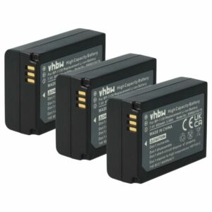 3x Bateria vhbw para Samsung BP-1130 / NX200 / NX300 / NX1000 - 800mAh, 7.4V
