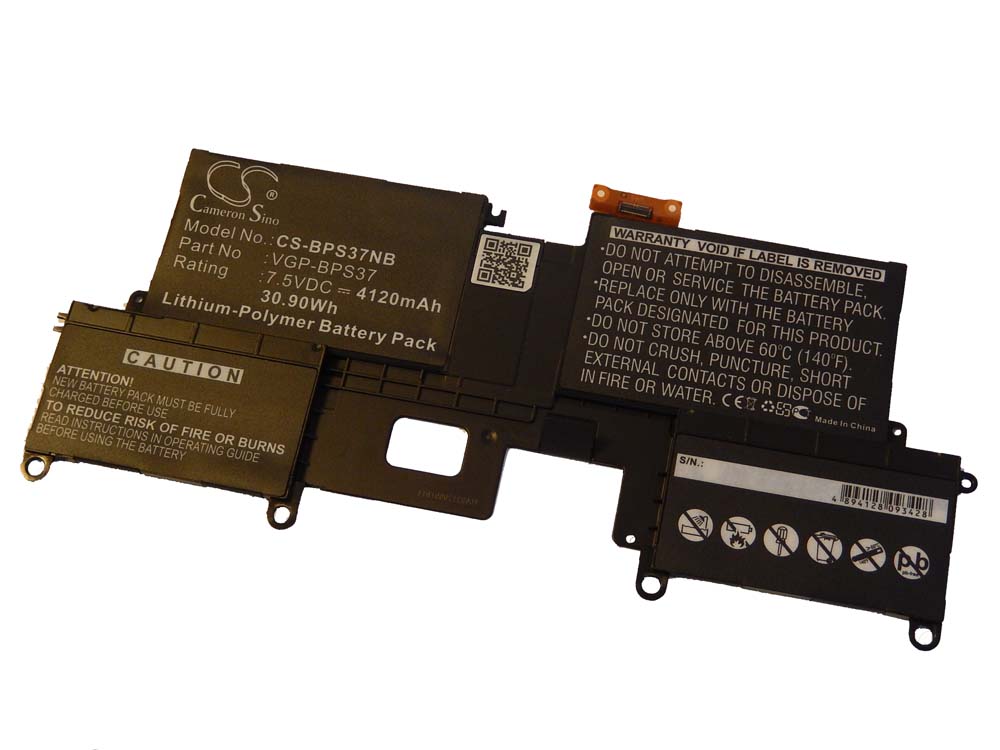Bateria para Portátil vhbw para Sony VGP-BPS37 / VGP-BPSE38 - 4120 mAh 7.5 V