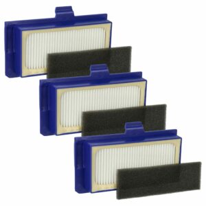 Conjunto de 6x Filtros HEPA e Espuma vhbw para Aspirador Rowenta ZR710101