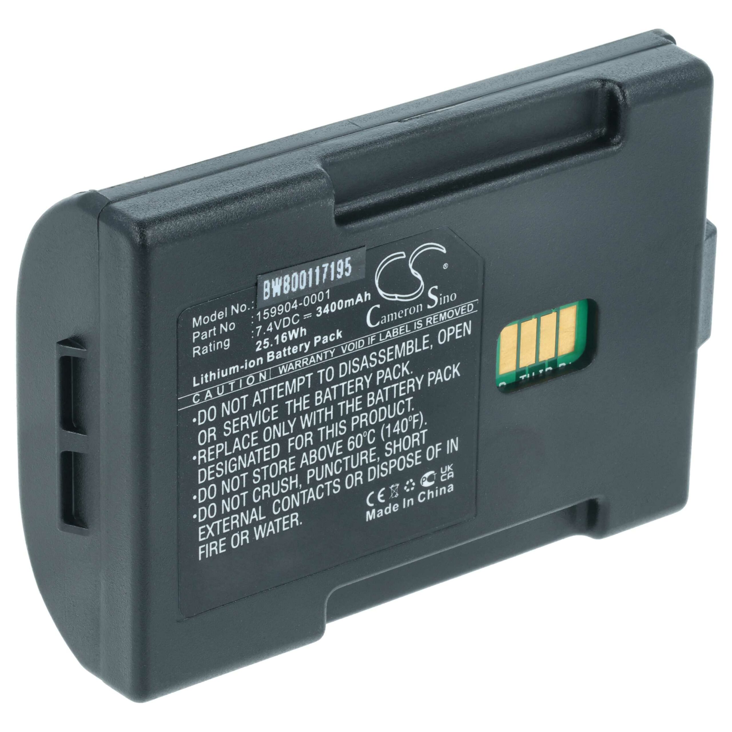 Bateria vhbw para Lxe Barcode Scanner (3400 mAh, 7.4 V)