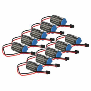 Bateria de Servo Driver vhbw 10x 1000 mAh 3.6 V Li-MnO2 para Omron R88A-BAT02W, JZSP-BA01