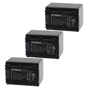 3x Bateria Extensilo para Sony NP-FH70 - 1500mAh, 7.4V
