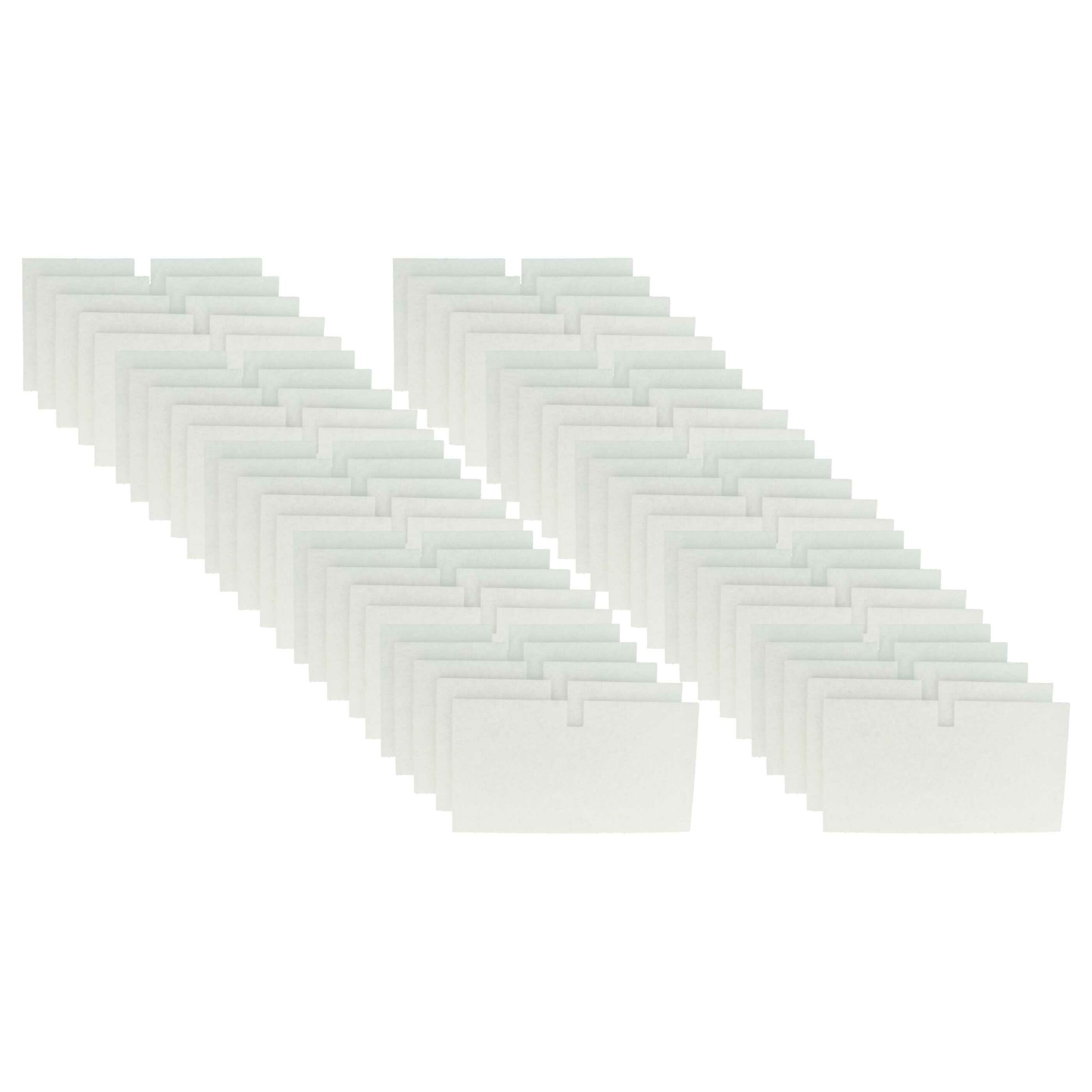 50x Filtro de Ar vhbw para Lunos Vent / ALD 36,5 - Branco
