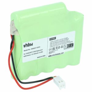 Bateria de Equipamento Médico vhbw para Globus / Cefar (2000 mAh, 7.2 V, NiMH)