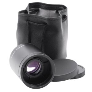 Teleconversor 2x vhbw com Bolsa para Lentes T2 / T-Mount e Câmaras Canon e Nikon