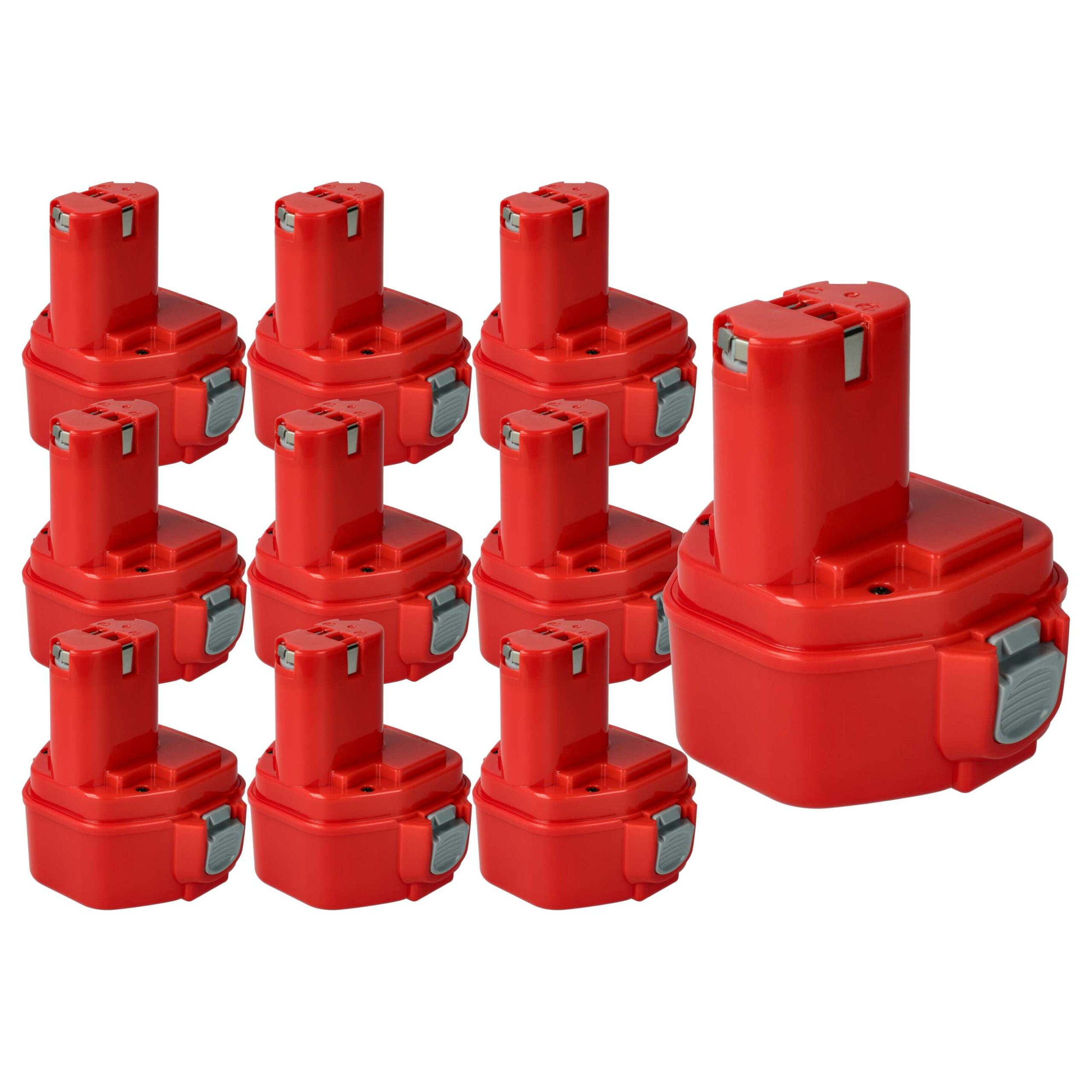 10x Baterias vhbw NiMH 3000 mAh 12 V para Ferramentas Klauke / Makita