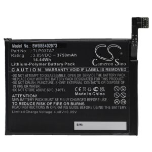 Bateria de Telemóvel vhbw para Alcatel TLP037A7 - 3750 mAh 3.85 V Li-polímero