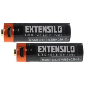 Baterias Recarregáveis EXTENSILO AAA Micro 920 mAh 1,5 V Li-Ion com Micro-USB - 2 unidades