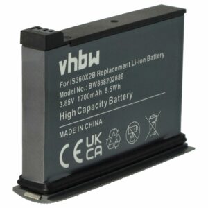 Bateria vhbw para Insta360 One X2 (1700mAh, 3.85V, Li-Ion)