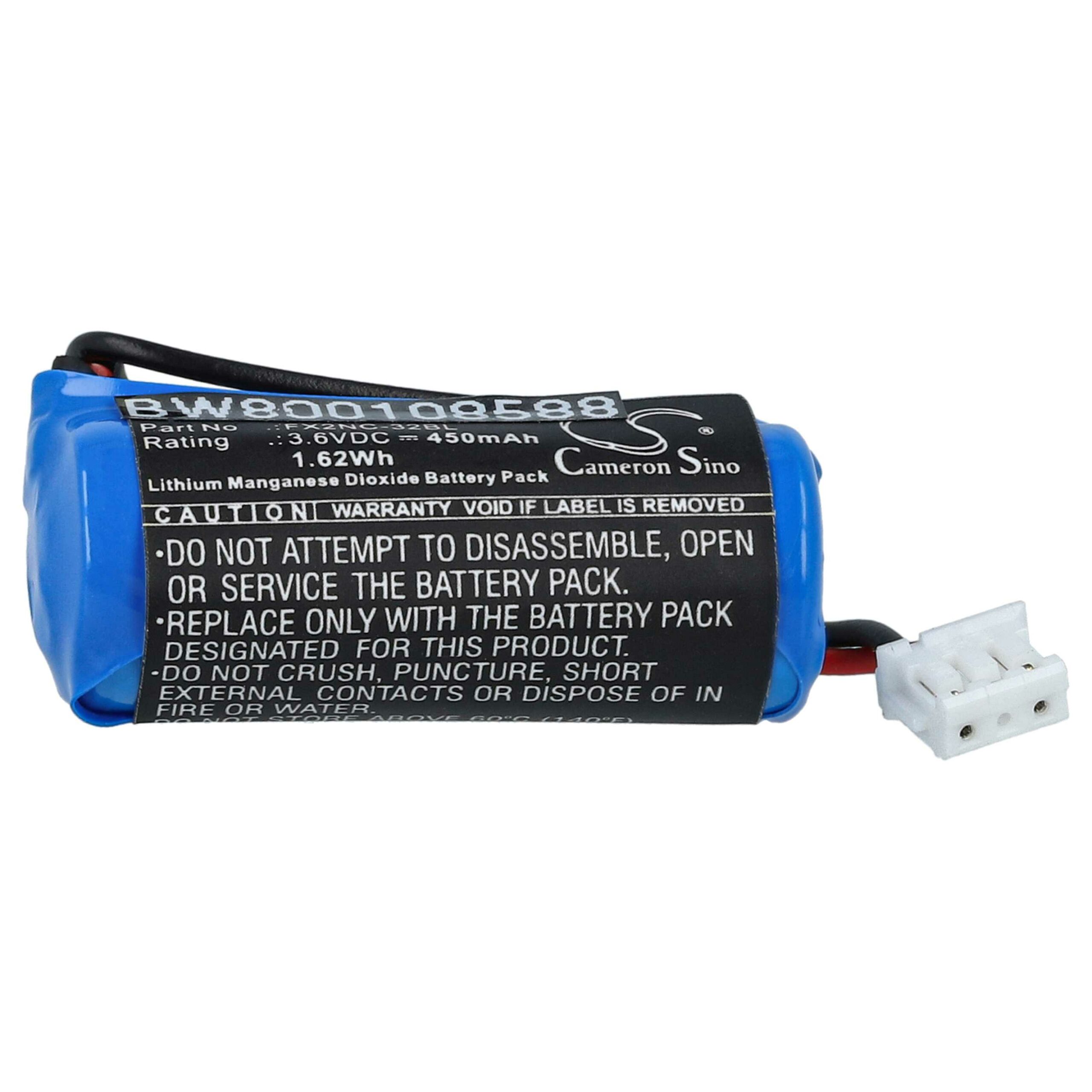 Pack de 5 baterias vhbw Li-MnO2 450 mAh 3.6 V para controladores Mitsubishi FX2NC-32BL - Image 3