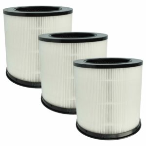 3x Filtro Compatível com Xiaomi BHR5861GL, AFEP7TFM01 - Pré-filtro + EPA + Carvão Ativado