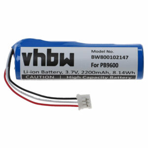 Bateria vhbw para Controlo Remoto Philips PB9600 - 2200 mAh 3.7 V Li-Ion