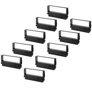 10x Fita de Tinta vhbw substitui Citizen IR41B para Impressora de Matriz de Pontos e Recibos - Preto
