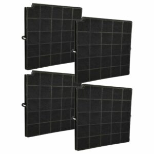 4x Filtro de Carvão Ativado vhbw para Exaustor Airforce 5Z9101X1, AFCFCAF97CS