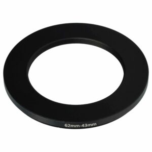 Adaptador Step-Down vhbw de 62 mm para 43 mm para Lentes de Câmara