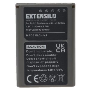 Bateria EXTENSILO para Olympus PS-BLN1 - 1140mAh, 7.6V