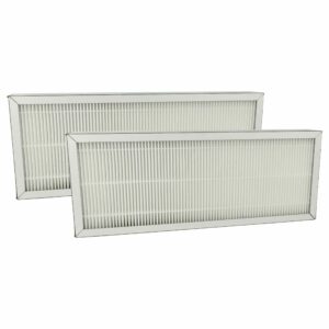 2x Filtro de Ar vhbw F7 para Pluggit Vent / Avent P310 - Branco, 41.2 x 16 x 4.6 cm