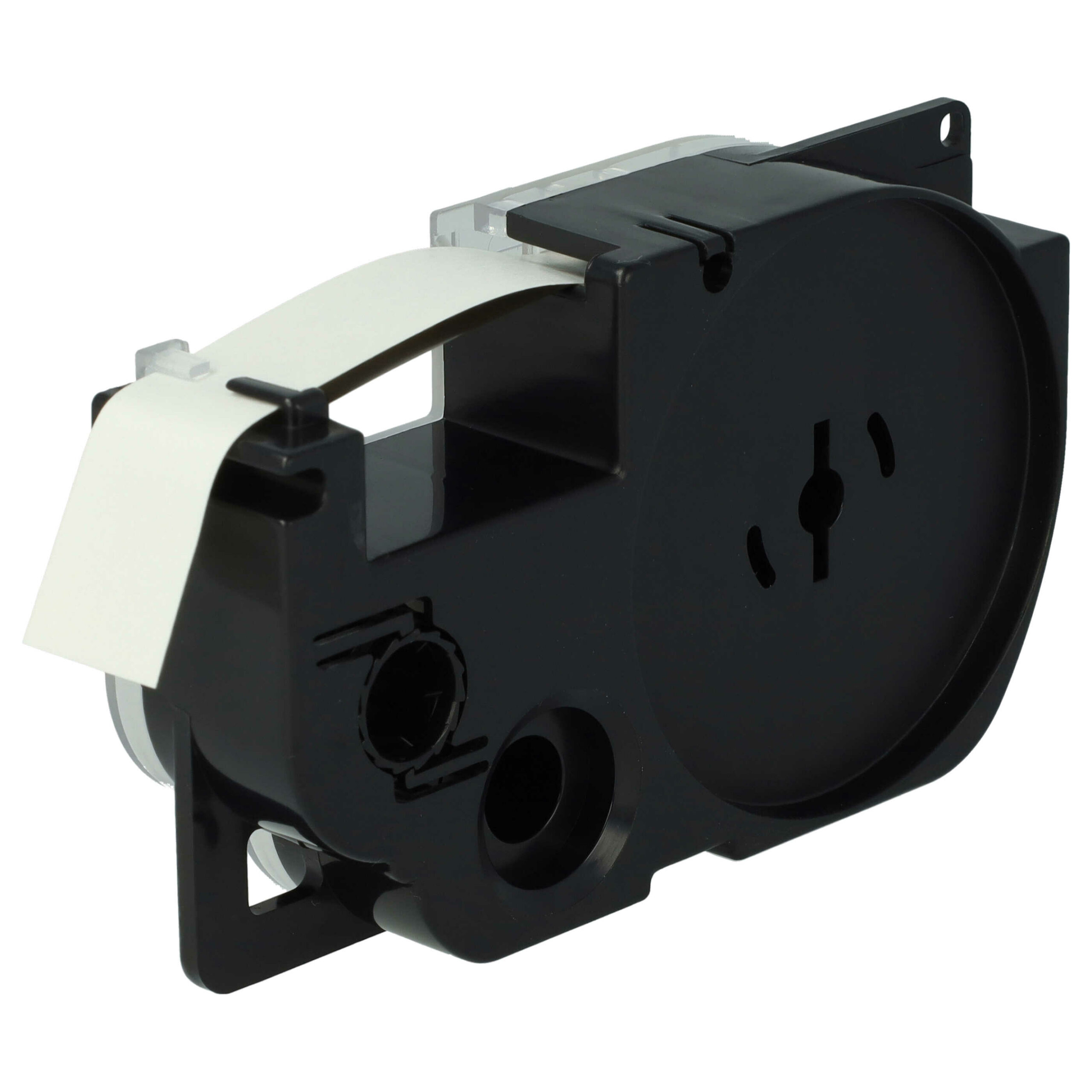 2x Fita de Etiquetas vhbw para Casio XR-12WE, XR-12WE1 - 12 mm Preto sobre Branco - Image 4