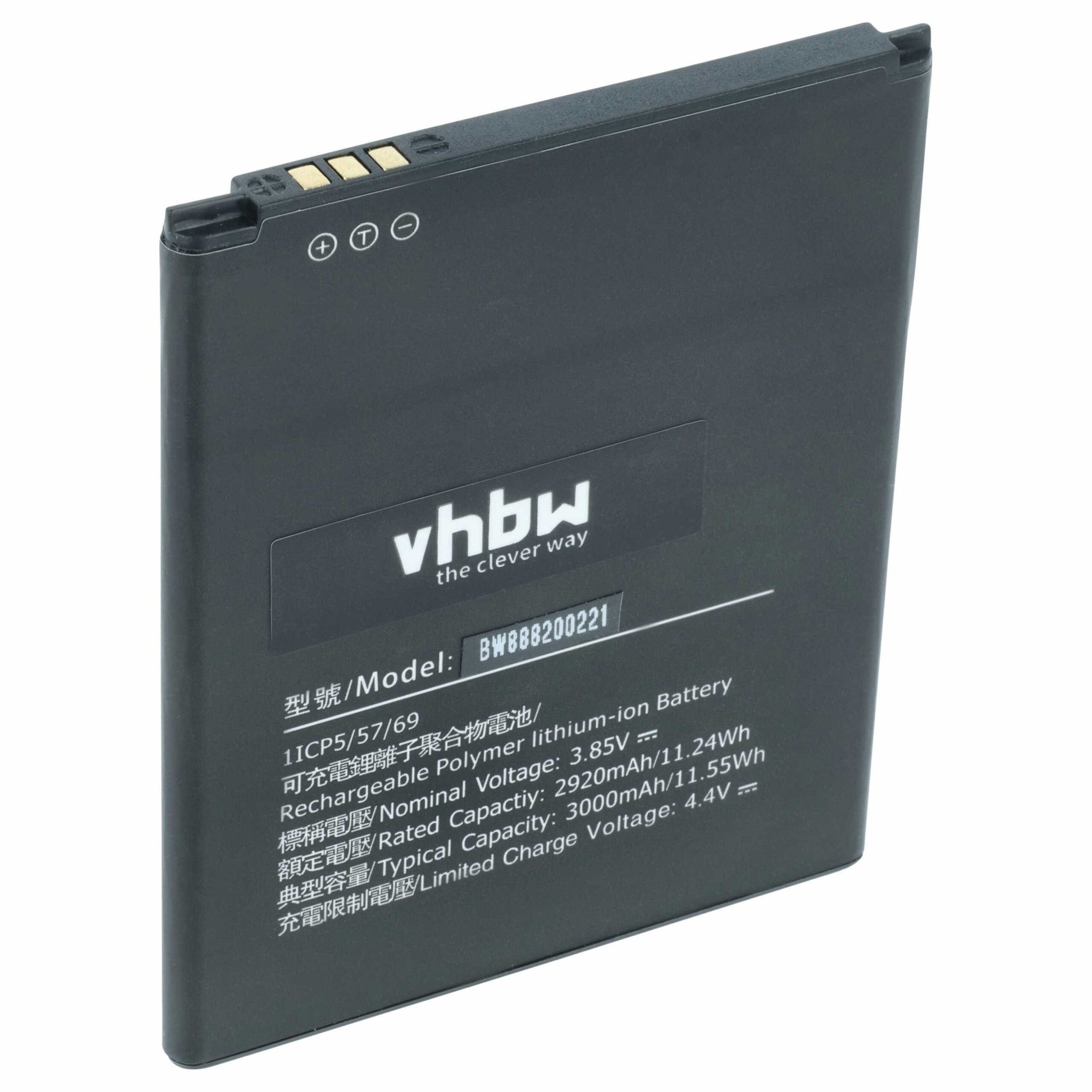 Bateria de Telemóvel vhbw para Nokia HQ510 - 2900 mAh 3.85 V Li-polímero