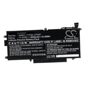 Bateria para Portátil vhbw para Dell Latitude 5289 / 7390 2-in-1 - 3850 mAh 11.4 V