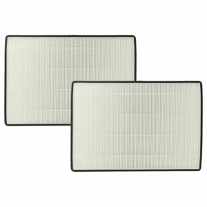 2x Filtro de pólen F7 vhbw para Helios KWL EC 200 W, KWL EC 300 W
