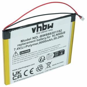 Bateria vhbw para Trimble KLN00928 - 8000 mAh 7.4 V Li-Polymer