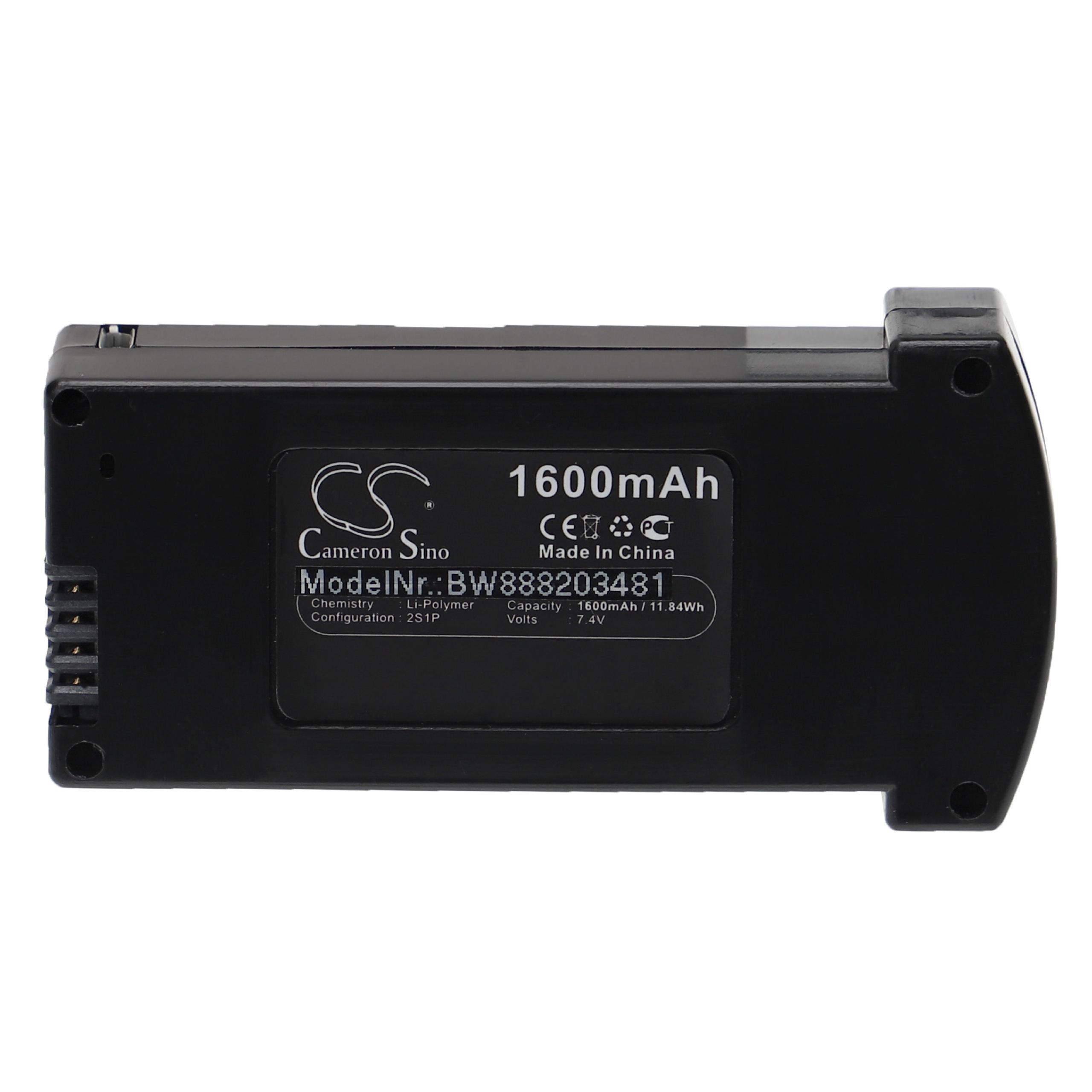 Bateria vhbw para Drone Eachine 2594368 - 1600 mAh 7.4 V Li-polymer