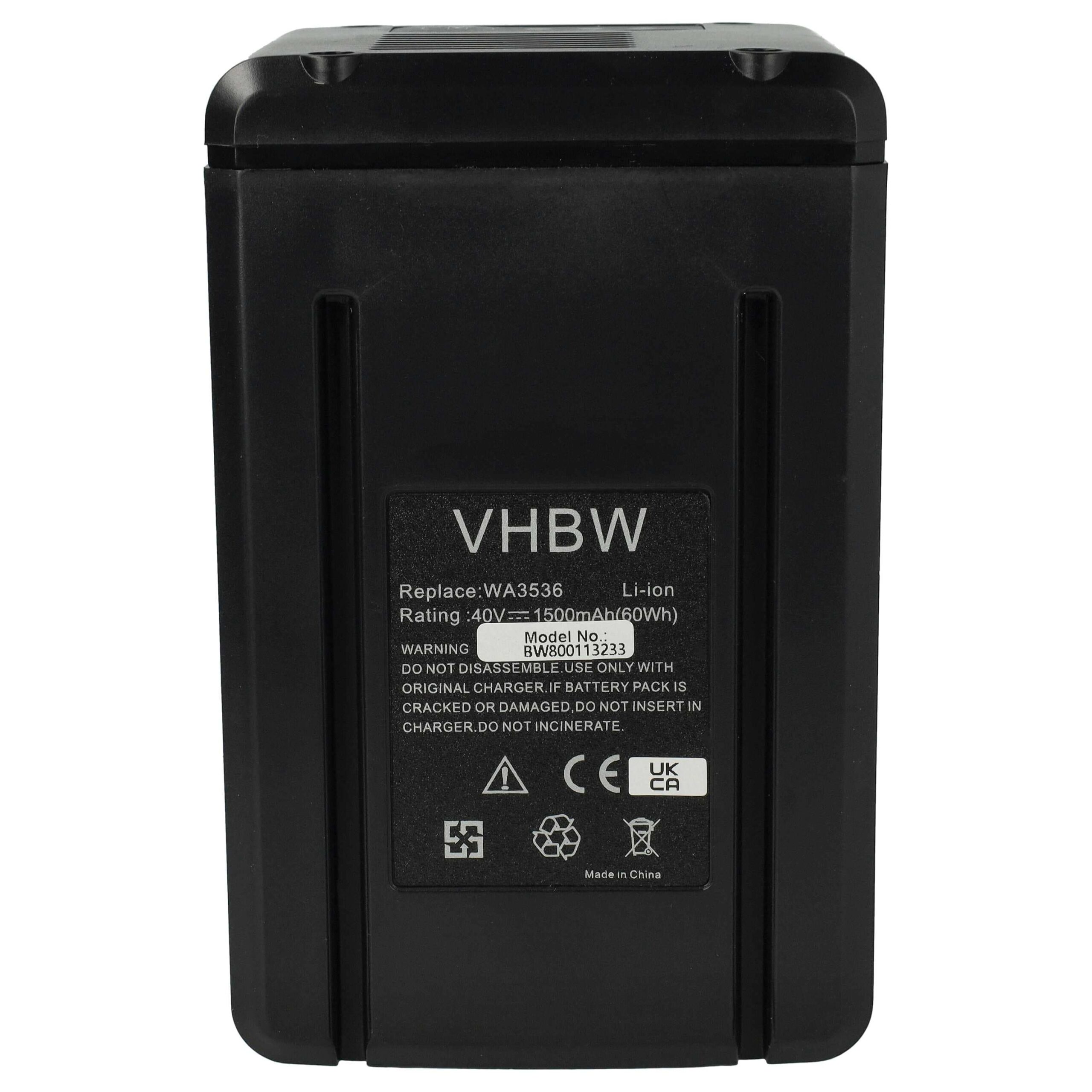 Bateria vhbw para ferramenta elétrica Worx WA3559, WA3555 - 1500 mAh, 40 V - Image 3