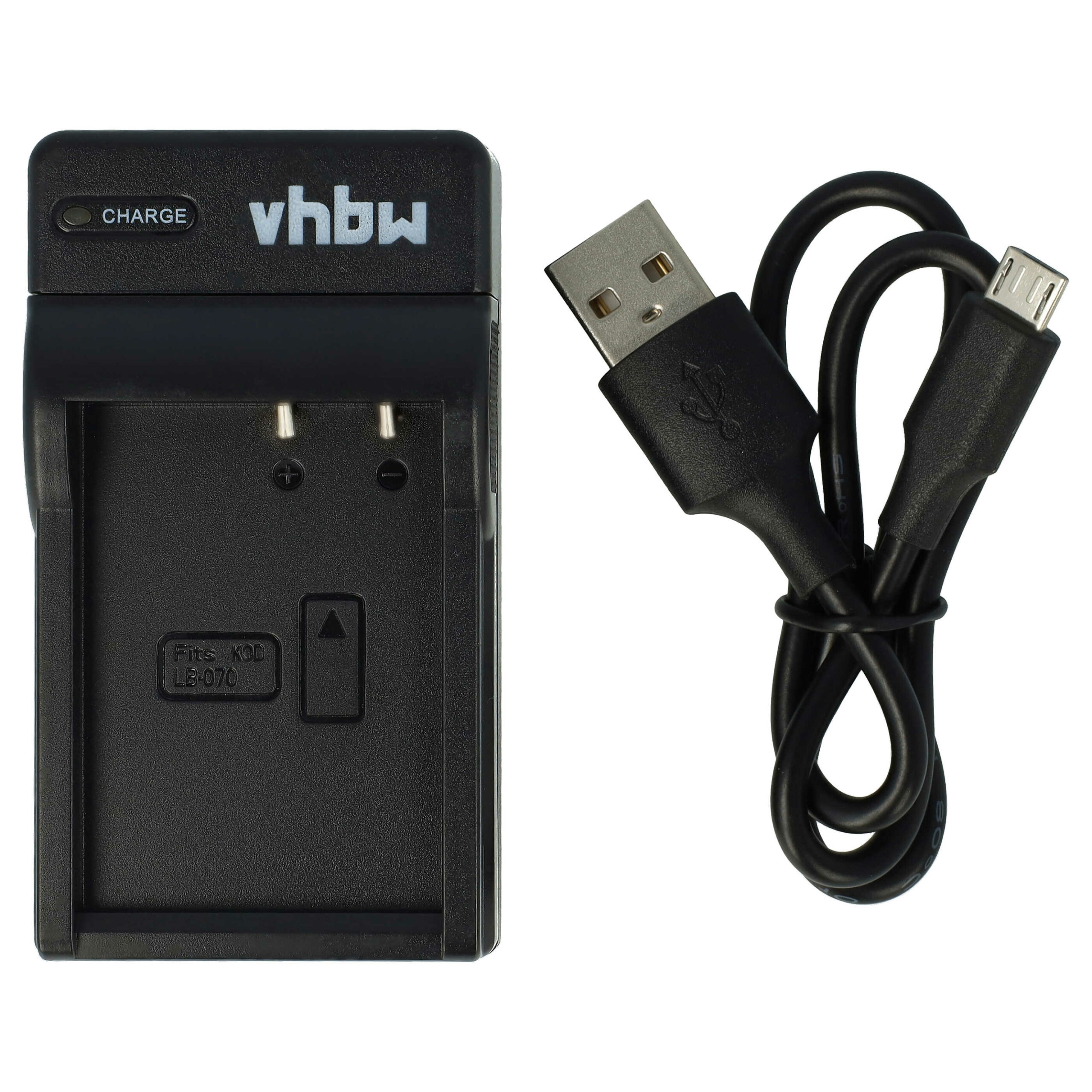 Carregador de Bateria USB-C + Cabo para Kodak Pixpro S1, AZ651 vhbw