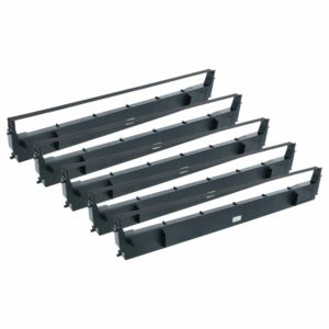 5x Fita de Tinta para Epson FX, LQ, LX - Preto (Substitui S015020)