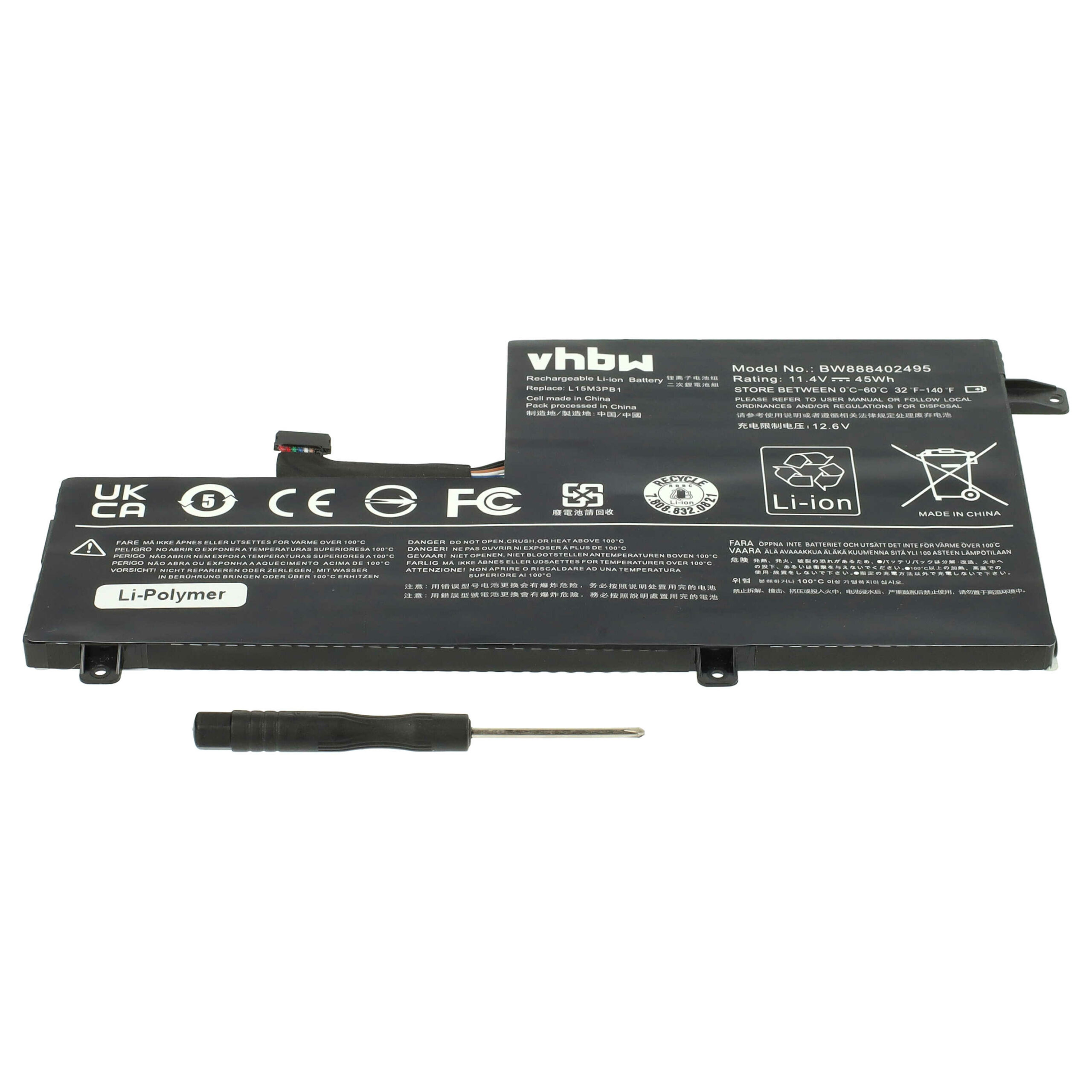 Bateria para Portátil vhbw para Lenovo (3900 mAh, 11.4 V) - Image 3