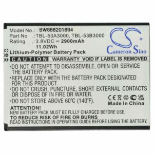 Bateria vhbw para router móvel TP-Link TBL-53A3000, TBL-53B3000 2900 mAh 3.8 V