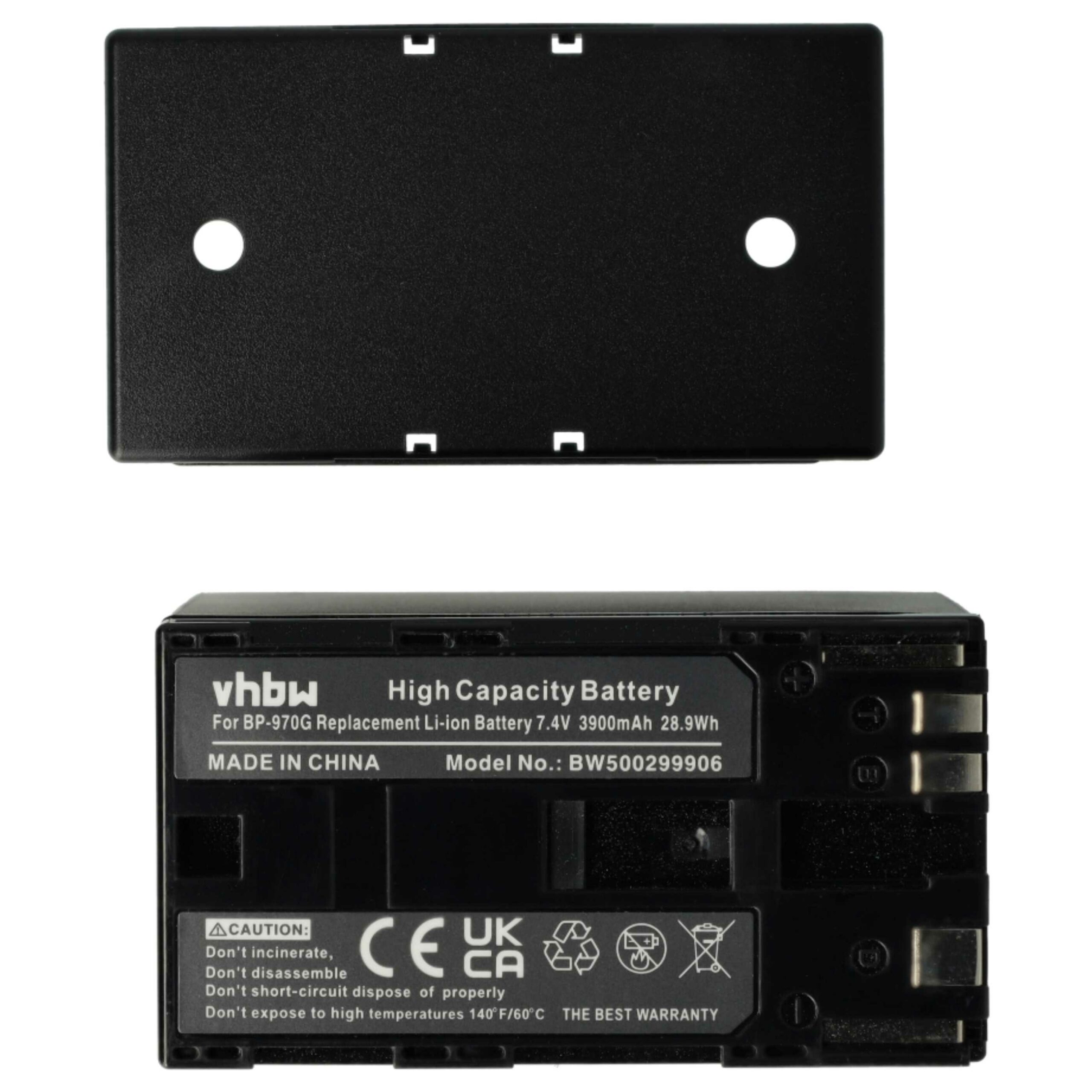Bateria de Substituição vhbw para Câmara Canon BP-955, BP-925, BP-975, BP-970G - 6000 mAh 7.4 V (2 Unidades) - Image 3