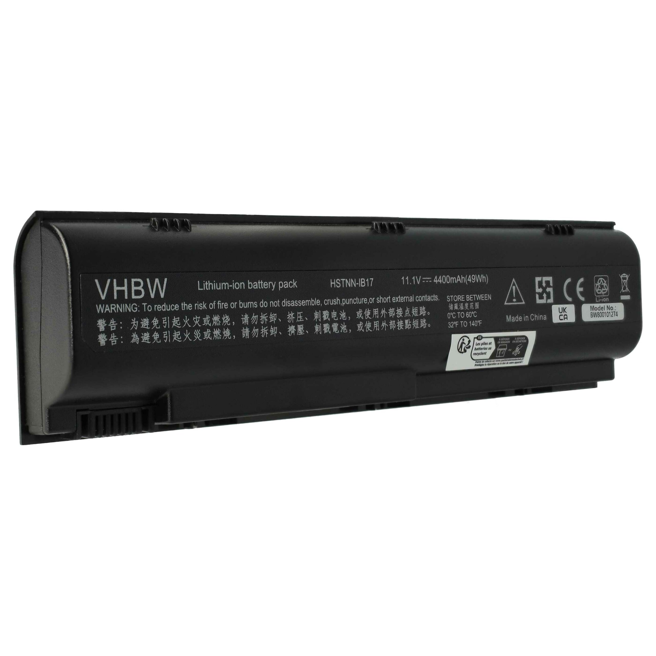 Bateria para Portátil vhbw HP 391883-001 4400 mAh 10.8 V