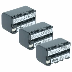 Pack 3 Baterias vhbw para Câmara Sony NP-FM11, NP-FS10, NP-F11 - 2000 mAh 3.6 V