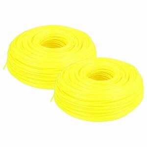 2x Fio para Corta-Relvas Bosch, Makita - Fio de Corte Amarelo, 2 mm x 100 m, Redondo
