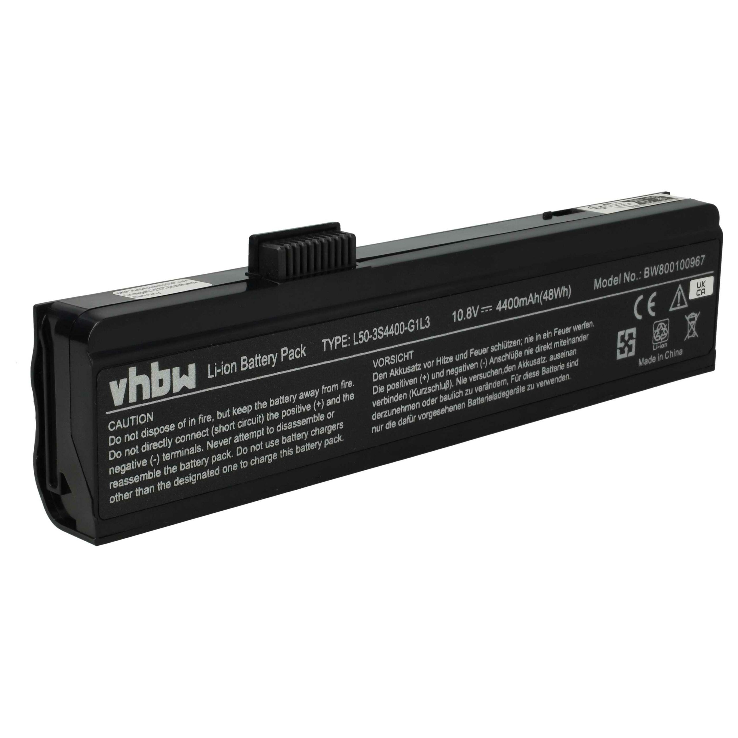 Bateria vhbw para Portátil Gericom / Uniwill / Fujitsu-Siemens 4400 mAh 11.1 V