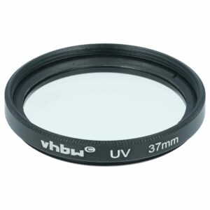 Filtro UV vhbw de 37 mm para Objetivas e Câmaras Fotográficas